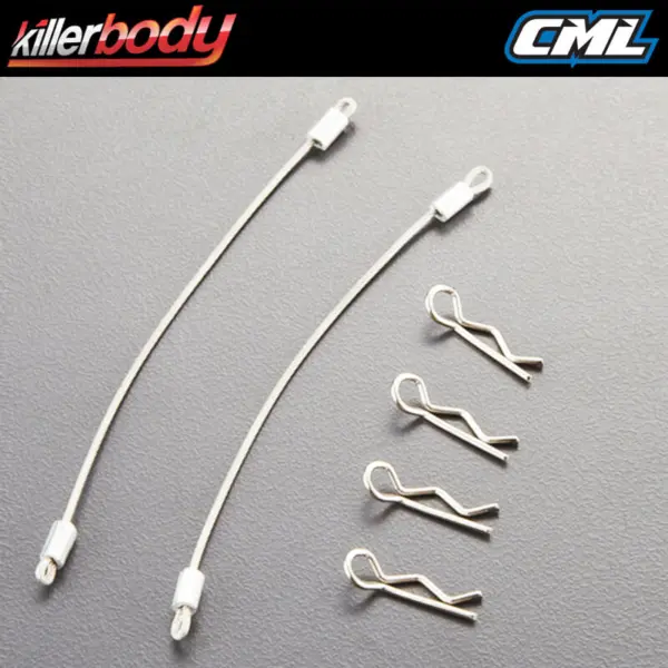 Killerbody Body Rope W/Clip Set (Metal) 120mm