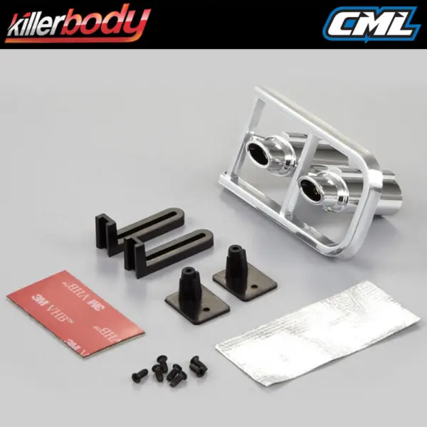 Killerbody Chrome Type a Oval Exhaust Pipe W/O Led
