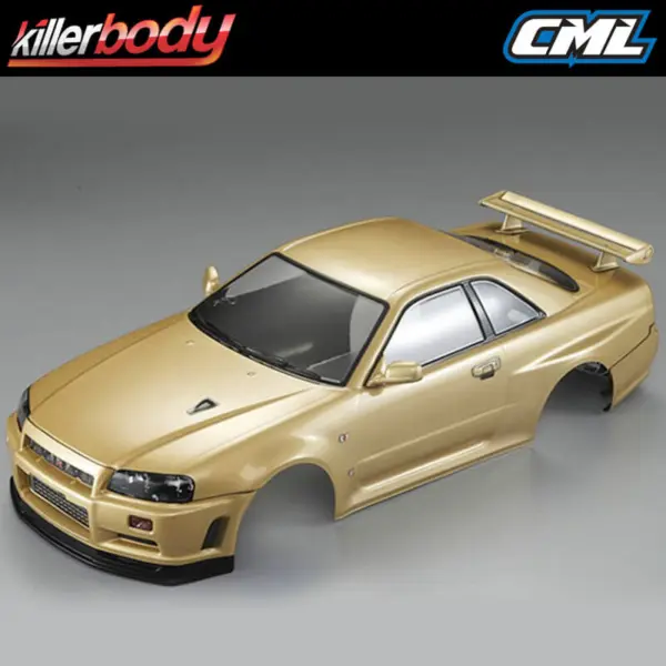 Killerbody Nissan Skyline R34 195mm Finished Body-Gold