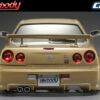 Killerbody Nissan Skyline R34 195mm Finished Body-Gold - Image 2