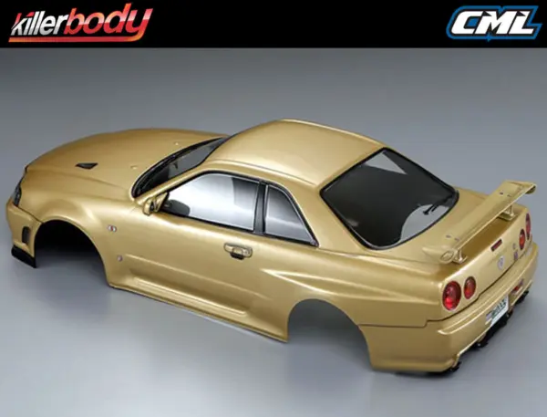 Killerbody Nissan Skyline R34 195mm Finished Body-Gold
