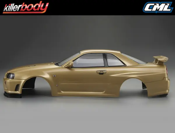 Killerbody Nissan Skyline R34 195mm Finished Body-Gold