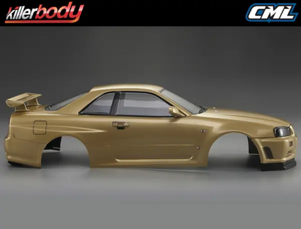 Killerbody Nissan Skyline R34 195mm Finished Body-Gold
