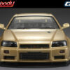 Killerbody Nissan Skyline R34 195mm Finished Body-Gold - Image 11