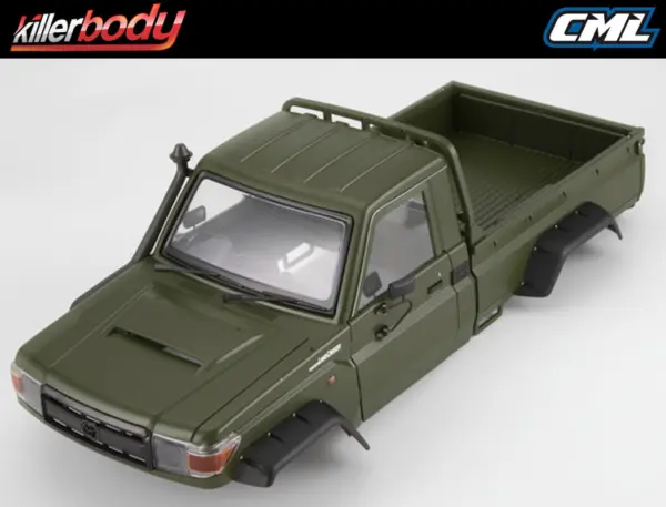 Killerbody Matte Green Toyota Land Cruiser 70 Hardbody Kit (Trx-4)