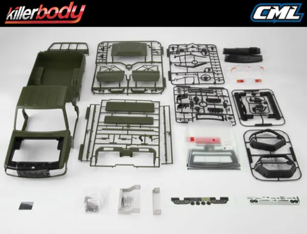 Killerbody Matte Green Toyota Land Cruiser 70 Hardbody Kit (Trx-4)