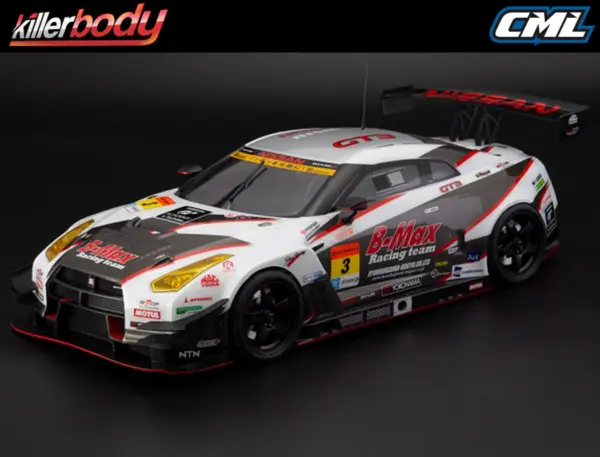 Killerbody B-Max NDDP Gt-R (Nismo Gt3) Clear Body Set