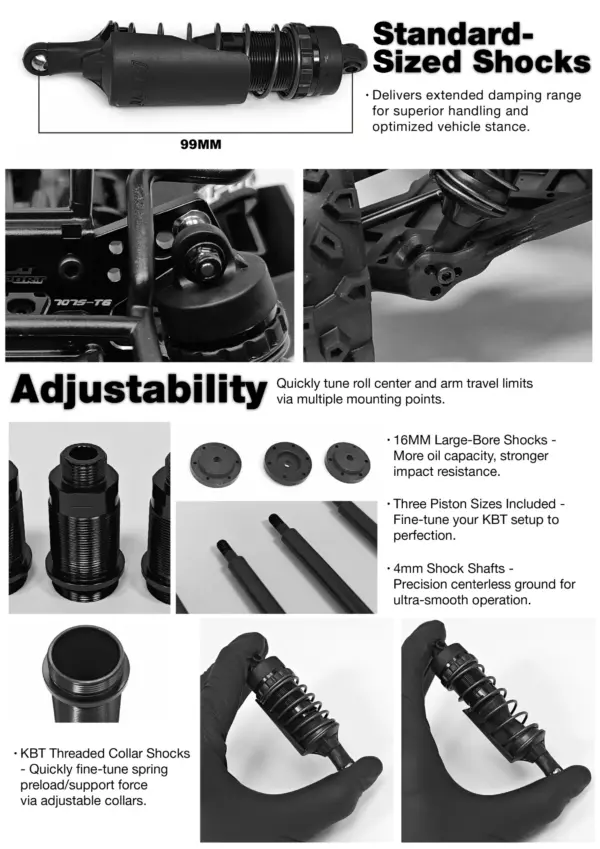 KKPIT KBT SP 1/8 Desert Truck – Deep Blue Remastered Edition RTR bundle version