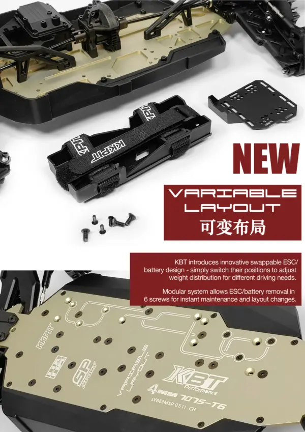 KKPIT KBT SP 1/8 Desert Truck – Deep Blue Remastered Edition RTR bundle version