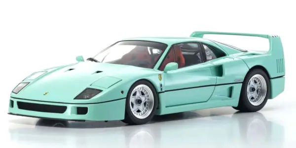Kyosho 1:18 Ferrari F40 Mint Green 1987 Die-Cast Collection