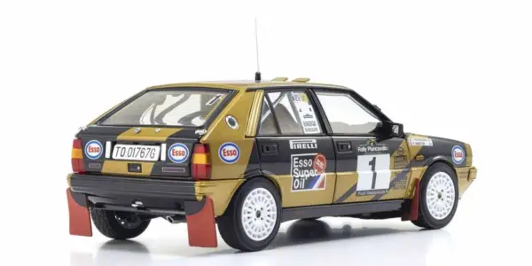 Kyosho 1:18 Lancia Delta HF 4WD Rally Piancavallo 1987 Esso Nr.1