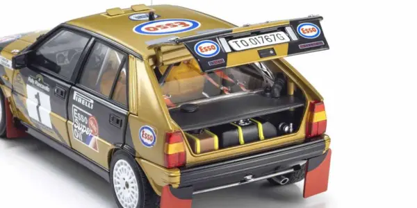 Kyosho 1:18 Lancia Delta HF 4WD Rally Piancavallo 1987 Esso Nr.1
