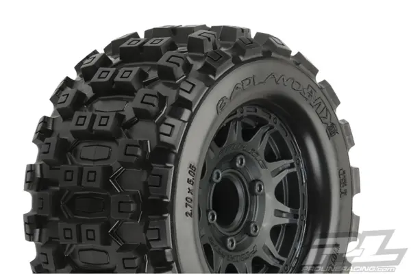 Proline Badlands Mx28 2.8" All Terrain Tyres BLK Raid Wheel 6x30
