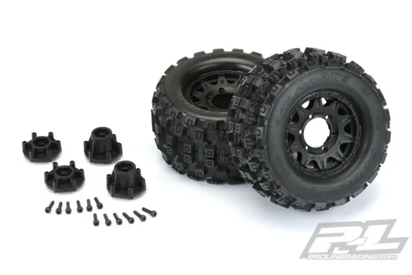 Proline Badlands Mx28 2.8" All Terrain Tyres BLK Raid Wheel 6x30