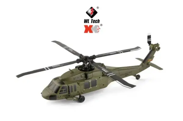 WLtoys XK K170 Black Hawk UH-60L RC Helicopter 4-Channel Brushless with 6-Axis Gyro (RTF)