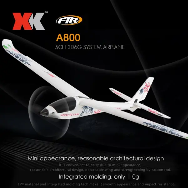 XK A800 RC Airplane 780mm Wingspan 5CH 3D/6G Mode Fixed Wing (RTR)