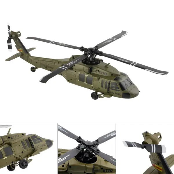 WLtoys XK K170 Black Hawk UH-60L RC Helicopter 4-Channel Brushless with 6-Axis Gyro (RTF)