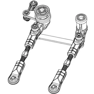 MJX Hyper Go 10208 V2 Steering Assembly Set - Part Number 10430b