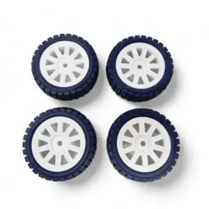 MJX 14304 Pre-Glued Black on-Road Wheels (4 Pack) - Part Number 1415a3