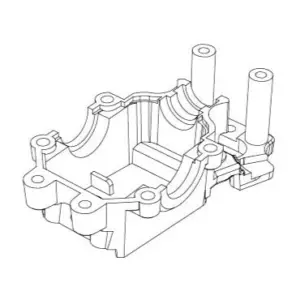 MJX Hyper Go 1/14 Models Front Under Gearbox Cover - Part Number 14161