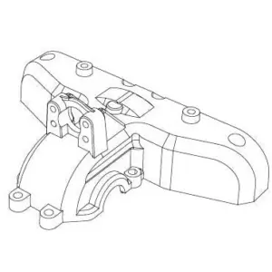 MJX Hyper Go 14301 14302 Rear Upper Gearbox Cover - Part Number 14190