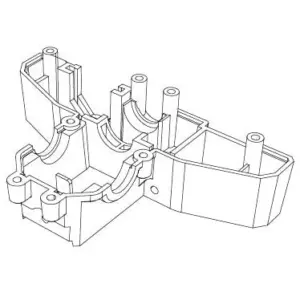 MJX Hyper Go 14301 14302 Lower Gearbox Cover - Part Number 14191