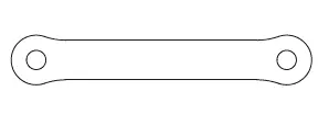 MJX Hyper Go Updated Steering Bar Part - Part Number 14432c