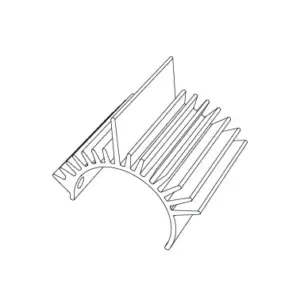 MJX Hyper Go Replacement Motor Heat Sink - Part Number 16395c