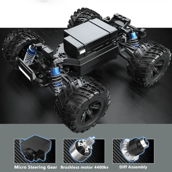 MJX 20208 Brushless 1:20th Scale Monster Truck (2s Lipo Version) 39kph