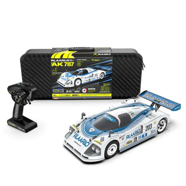 Rlaarlo Ak-787 Carbon Brushless 1:10 Scale Race Car - Blue (2s & 3s Lipo Version)