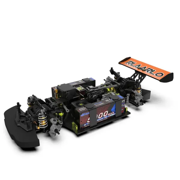 Rlaarlo Ak-787 Carbon Brushless 1:10 Scale Race Car - Orange (Dual Motor Version)