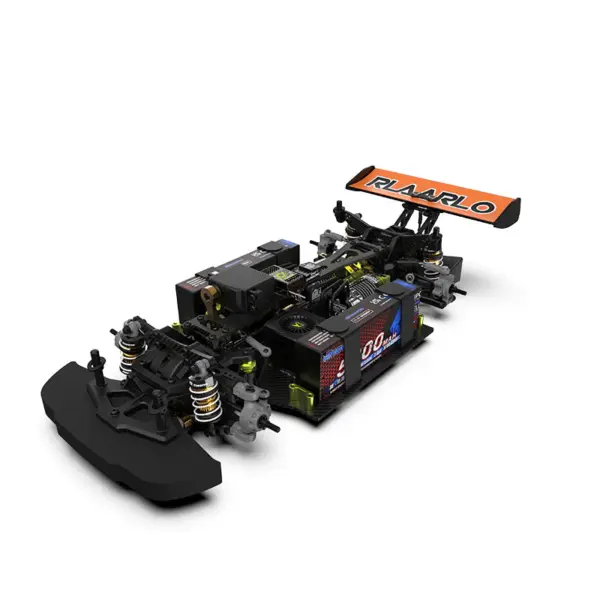 Rlaarlo Ak-787 Carbon Brushless 1:10 Scale Race Car - Orange (Dual Motor Version)