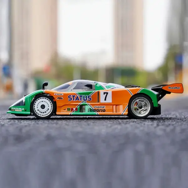 Rlaarlo Ak-787 Carbon Brushless 1:10 Scale Race Car - Orange (Dual Motor Version)