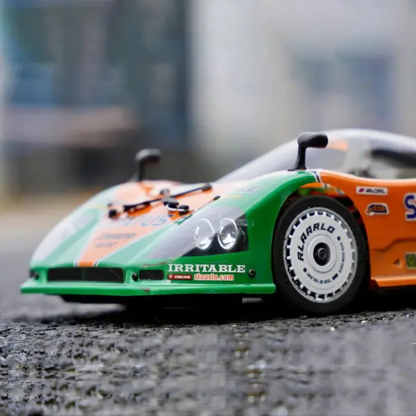 Rlaarlo Ak-787 Carbon Brushless 1:10 Scale Race Car - Orange (Dual Motor Version)
