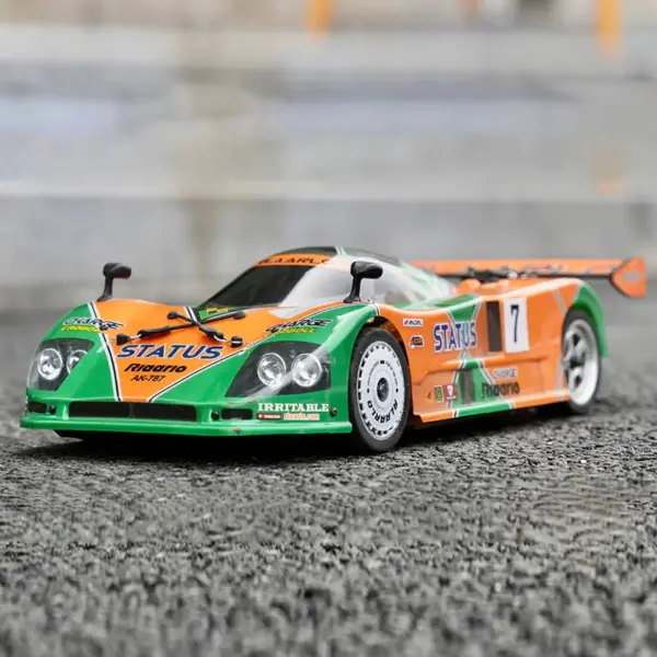 Rlaarlo Ak-787 Carbon Brushless 1:10 Scale Race Car - Orange (Dual Motor Version)