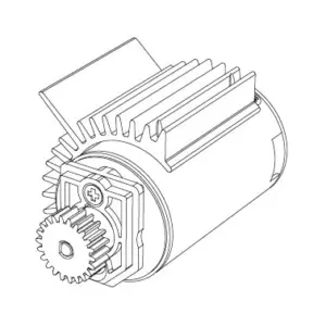 MJX Hyper Go 14301 14302 Complete Brushless Motor With Fan & Pinion - Part Number B284c