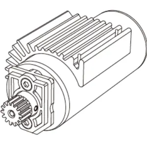 MJX Hyper Go 14209 14210 Complete Brushless Motor With Fan & Pinion - Part Number B2852g