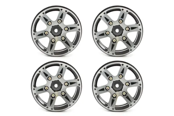 Fastrax 1.9" Heavyweight Split 6-Spoke Alloy Beadlock Wheels