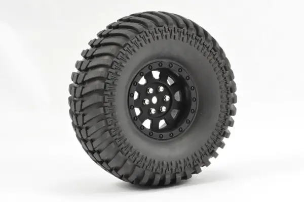 Fastrax 1:10 Crawler Paso 1.9 Mounted Scale Wheel Black