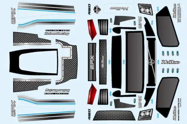 Hobao Epx Truck Cab Clear Bodyshell