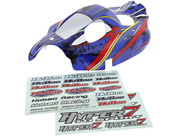 Hobao Hyper Ss Electric Printed Body (Blue/Red)