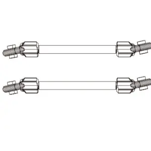 MJX Hyper Go H12y Rear Upper Suspension Link - Part Number P12y16ru