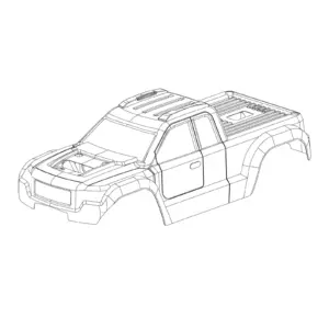 MJX Hyper Go 20208 Replacement Clipless Body Shell - Part Number P2001b