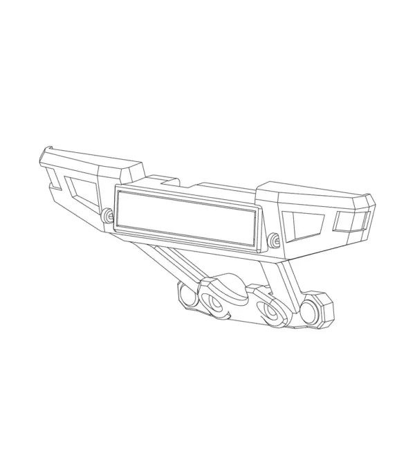 MJX Hyper Go 20208 Replacement Rear Bumper - Part Number P2010