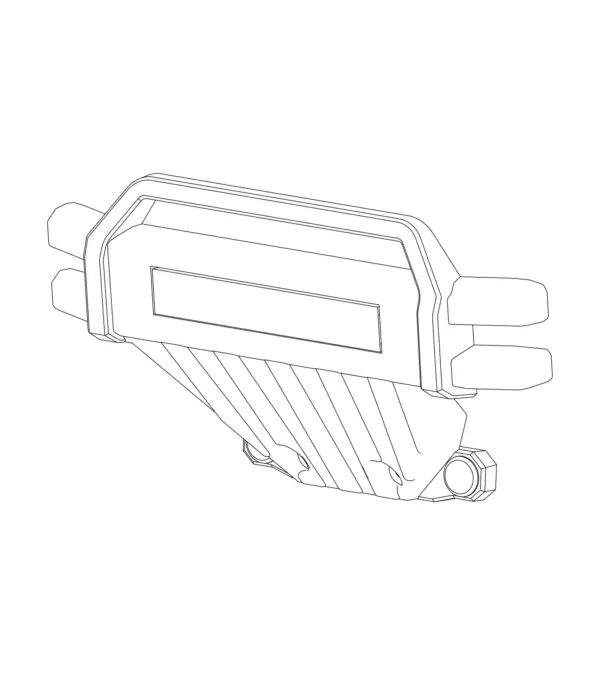 MJX Hyper Go 20208 Front Bumper With Led Light - Part Number P2011b