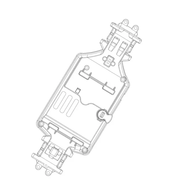 MJX Hyper Go 20208 Upper Chassis Frame Cover - Part Number P2015u