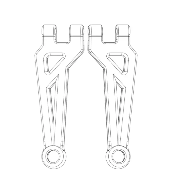 MJX Hyper Go 20208 Front Upper Suspension Arms - Part Number P2021