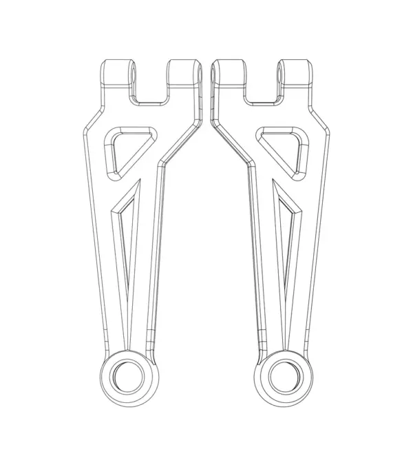 MJX Hyper Go 20208 Front Upper Suspension Arms - Part Number P2021