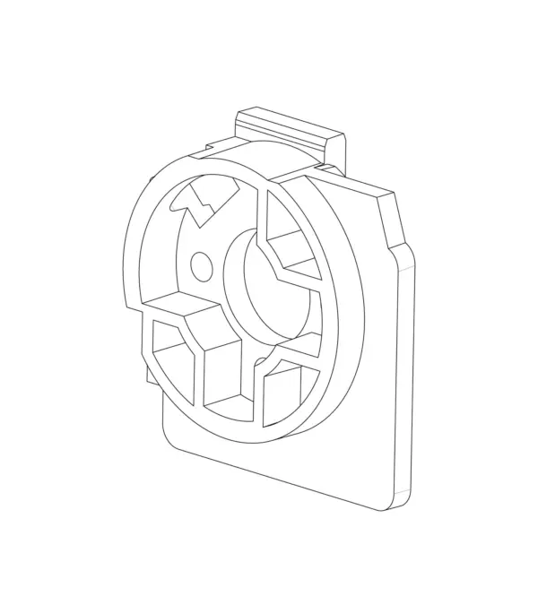 MJX Hyper Go 20208 Motor Mount/Fastener - Part Number P20393