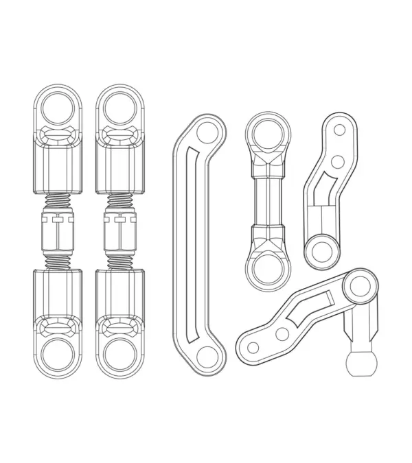 MJX Hyper Go 20208 Steering Assembly Set - Part Number P2042